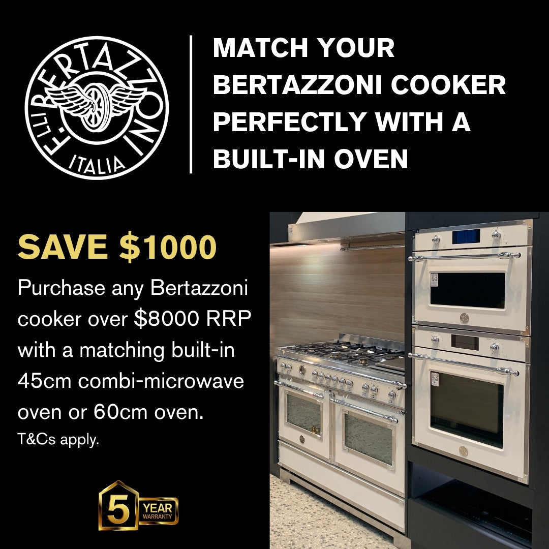 Save $1,000 When You Bundle a Bertazzoni Cooker and Built-In Oven