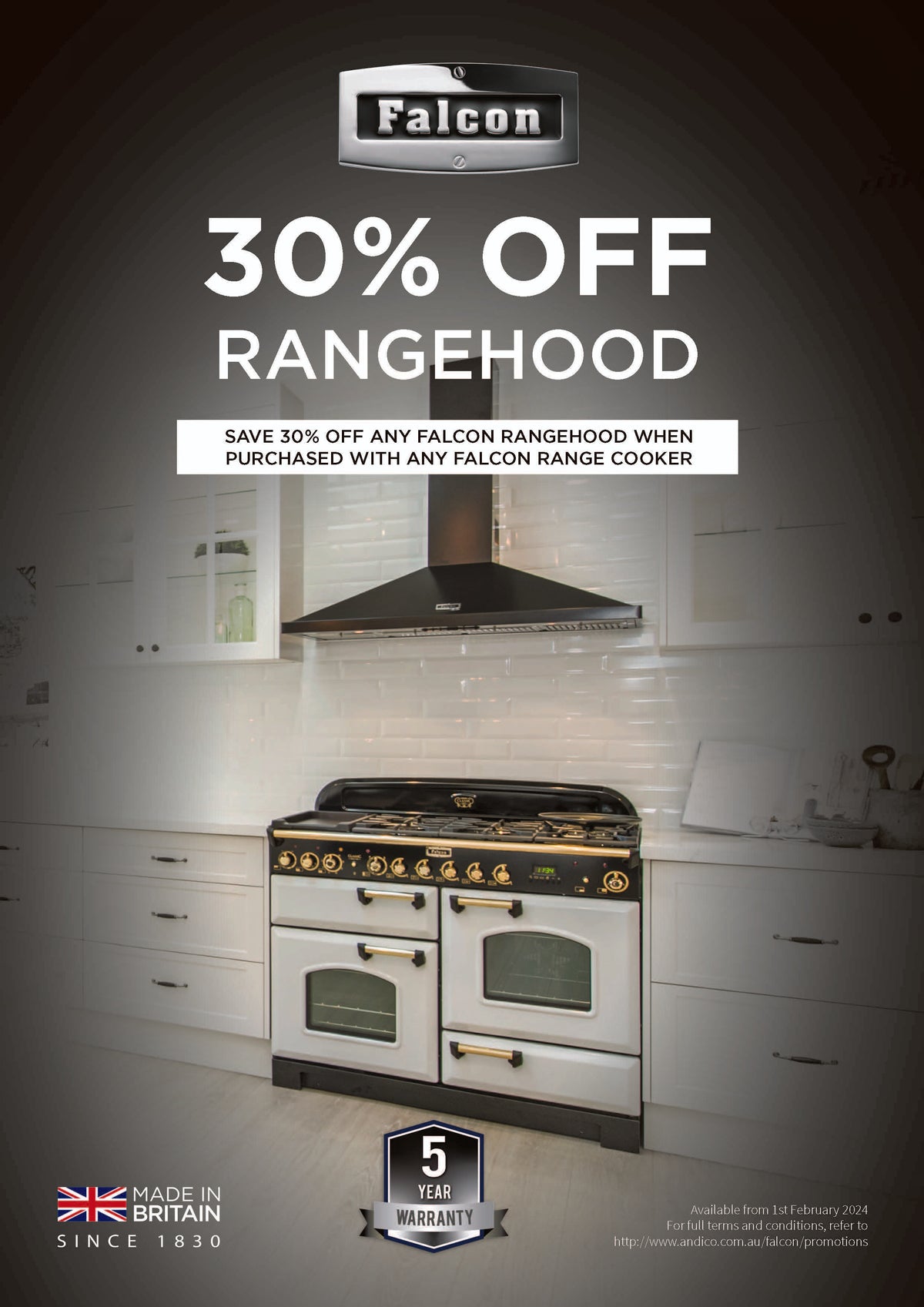 Falcon 30% Off Rangehood Package