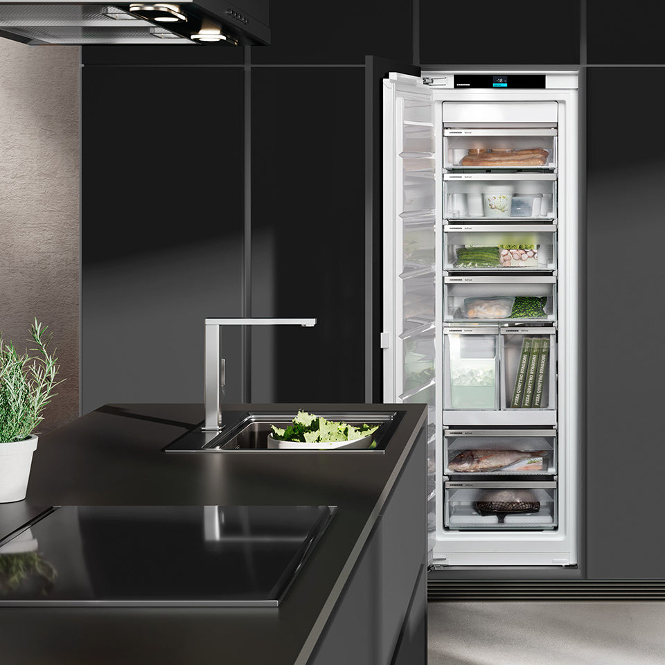 Liebherr integrated refrigeration in a modern kitchen