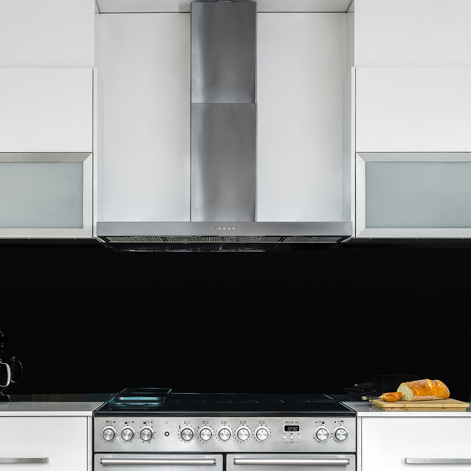 Falcon range cooker and rangehood in a contemporary kitchen