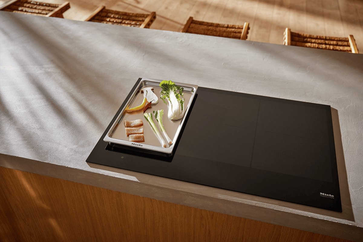 Miele induction cooktop in a contemporary kitchen