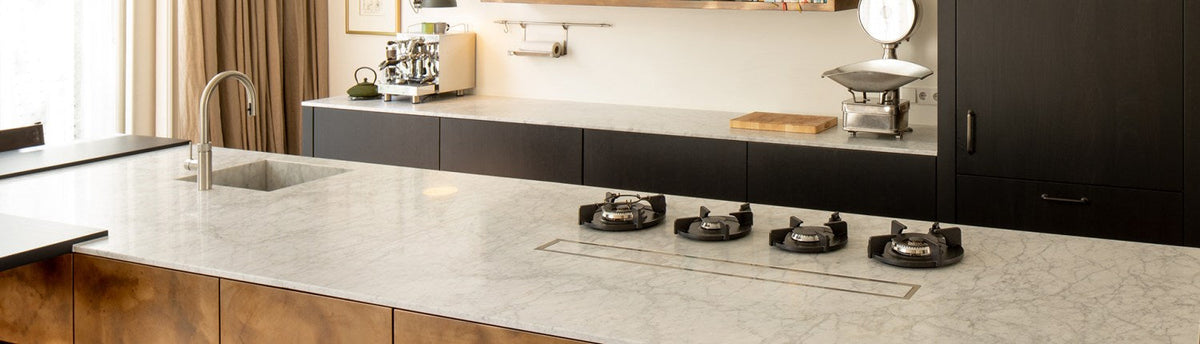 PITT Cooking gas burners installed in a modern kitchen benchtop
