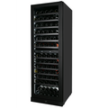Artusi AWC154BV full-height wine cellar, angled view with bottles stored on every shelf