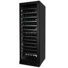 Artusi AWC154BV full-height wine cellar, angled view with bottles stored on every shelf
