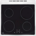 Artusi AFI607X 60cm Freestanding Induction Cooker - top view of four induction zones