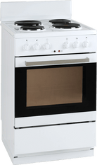 Artusi AFE544W 54cm Freestanding Electric Cooker - angled front view