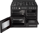 Artusi AFGR1047B 100cm Freestanding Cooker - front view with oven doors open