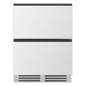 Artusi AUBF620X dual drawer beverage chiller front view