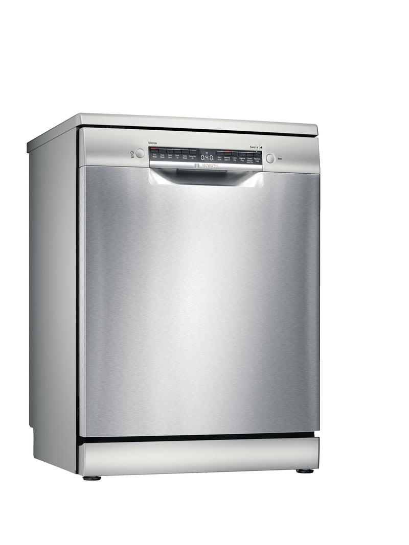 Bosch SMS4HVI01A Series 4 60cm Wide Stainless Steel Freestanding Dishwasher