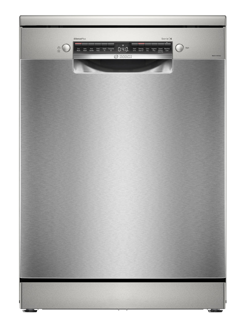 Bosch SMS6HCI02A Series 6 60cm Wide Stainless Steel Freestanding Dishwasher