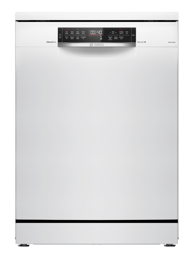 Bosch SMS6HCW01A Series 6 White 60cm Wide Freestanding Dishwasher