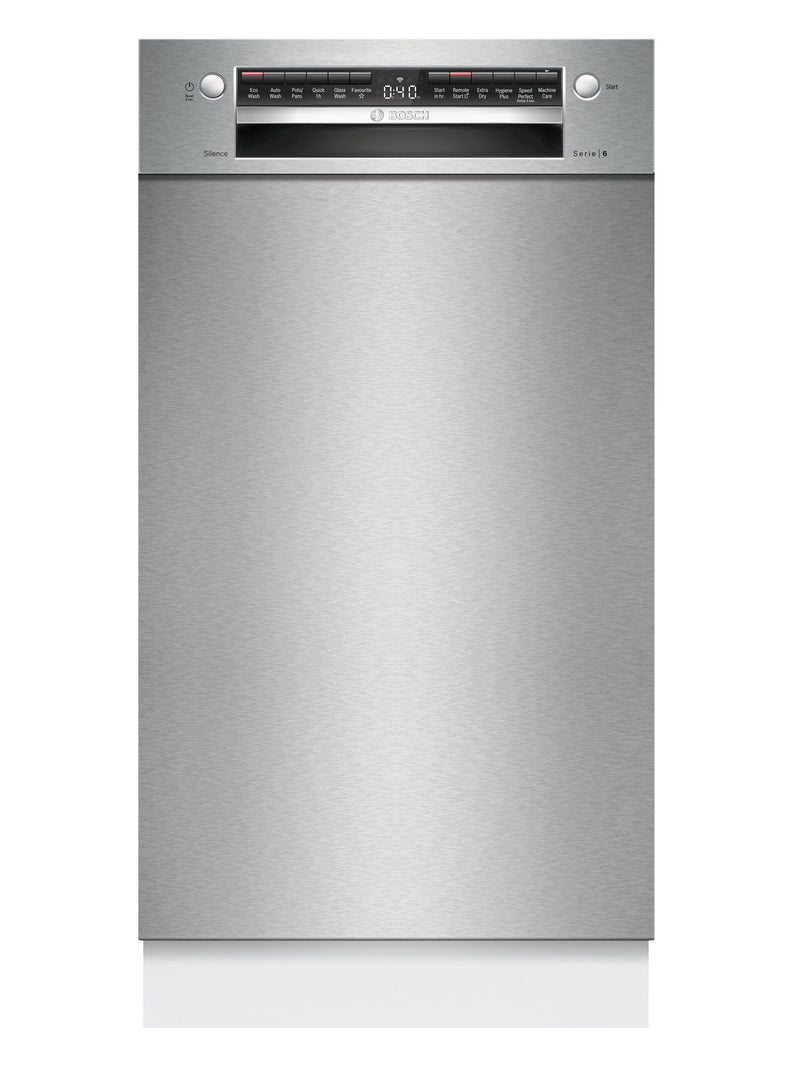 Bosch SPU6IMS01A Series 6 45cm Wide Built-under Stainless Steel Dishwasher