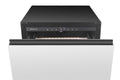 Artusi AUBF620X dual drawer beverage chiller with the top drawer open and touch controls