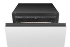 Artusi AUBF620X dual drawer beverage chiller with the top drawer open and touch controls