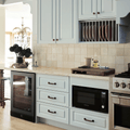 Artusi ABC142BV beverage cooler lifestyle - wide kitchen view