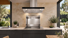 Artusi ACH9BBQB BBQ hood in a complete outdoor kitchen