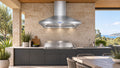 Artusi ACH12BBQB BBQ hood in a complete outdoor kitchen