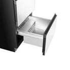 Artusi AUBF620X dual drawer beverage chiller drawer open close-up