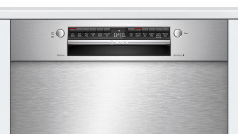 Bosch SMU4HTS01A Series 4 Stainless Steel 60cm Wide Built-Under Dishwasher