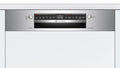Bosch SMI4HTS01A Series 4 Stainless Steel 60cm Wide Semi-Integrated Dishwasher