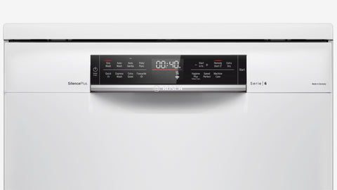 Bosch SMS6HCW01A Series 6 White 60cm Wide Freestanding Dishwasher