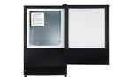 Artusi AIM4009B ice maker with the door swung fully open