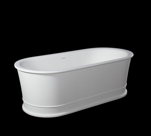 Kaskade VX42-1800 Elif Freestanding Oval Stone Bath with Overflow