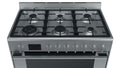 Bosch HSB738357A Series 6 Stainless Steel 90cm Wide Duel Fuel Freestanding Cooker