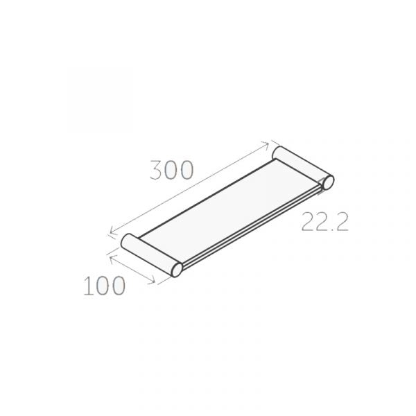 Innova 111090 Ario 450mm Stainless Steel Shower Shelf – 8Appliances