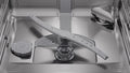 Bosch SMU8ZCS01A Series 8 Stainless Steel 60cm Wide Built-Under Dishwasher