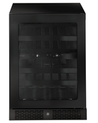 Artusi AWC37BV wine cellar, front view of the closed smoky glass door