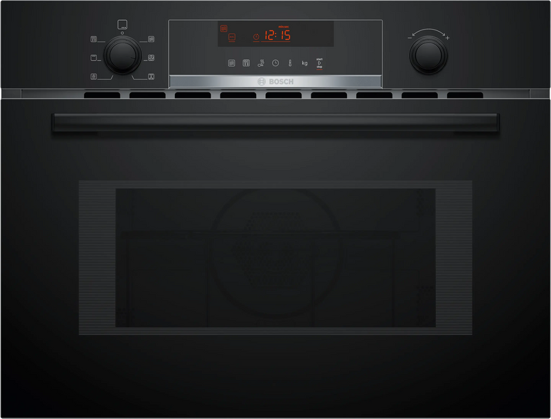 Bosch CMA583MB0B Series 4 Black Glass 60cm Wide Built-In Combination Microwave Oven
