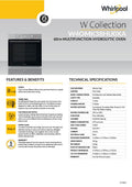 Whirlpool W4OMK38HU0 60cm Hydrolytic Multi-Function Oven