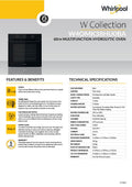 Whirlpool W4OMK38HU0 60cm Hydrolytic Multi-Function Oven