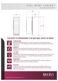 Husky HUSWS168SMBZY Riserva 450L Single Zone Wine Fridge in Black