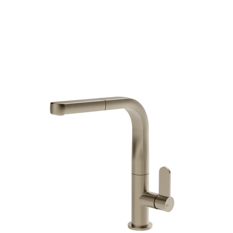 Gessi 17316 Helium Right Angle Square Pull Out Mixer