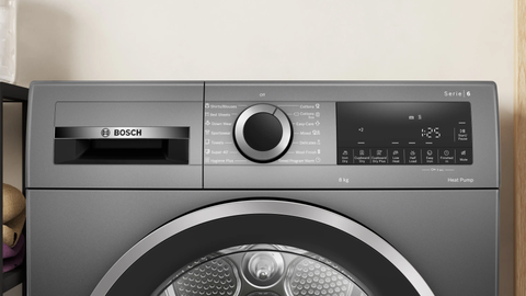 Bosch WQG235DRAU Series 6 8kg Cast Iron Heat Pump Tumble Dryer