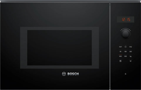 Bosch BFL553MB1A Series 4 Black 60cm Wide Built-In Microwave