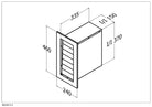 Qasair BD/WV-V-2 (209) Back Draft Wall Vent Twin Motor Vertical