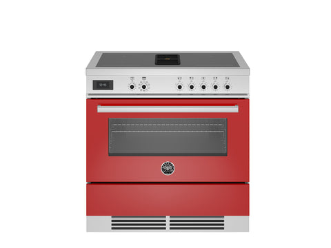 Bertazzoni PROCH94I1E Professional Series 90cm Air-Tec Cooker with Induction Top & Integrated Hood