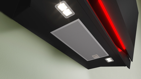 Bosch DWK91LT65 Series 8 Black 90cm Wide Wall Mounted Canopy Rangehood