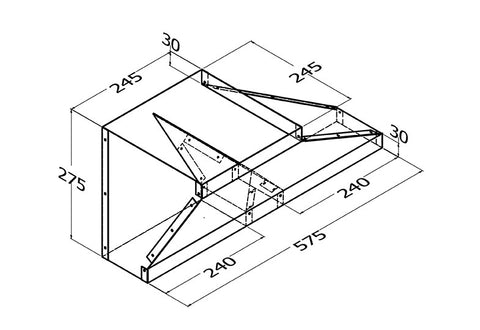 Qasair TMT-250 L (234) Duct Deflector 250SQ Left