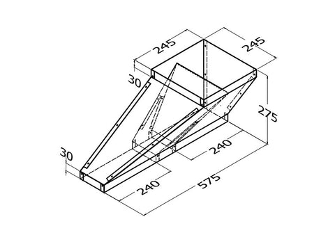 Qasair TMT-250 R (235) Duct Deflector 250SQ Right