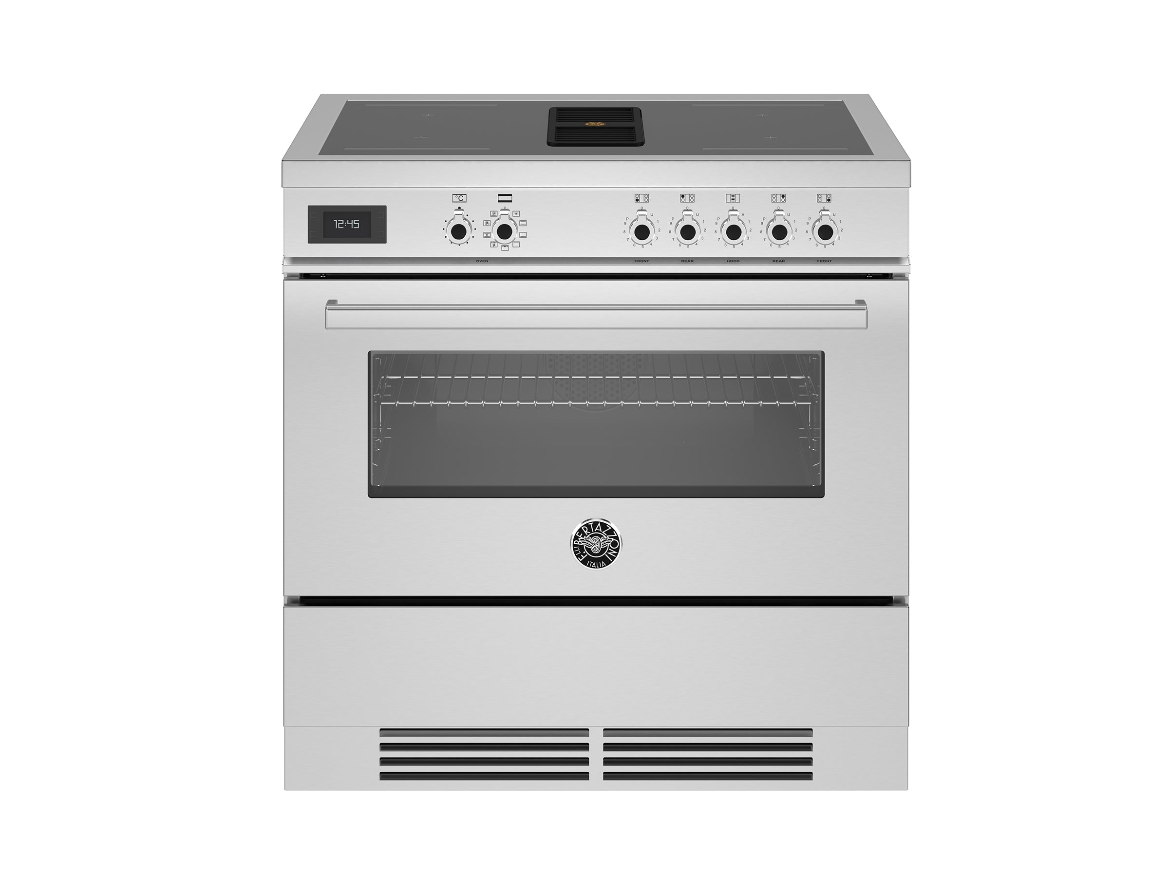 Bertazzoni PROCH94I1E Professional Series 90cm Air-Tec Cooker with Induction Top & Integrated Hood