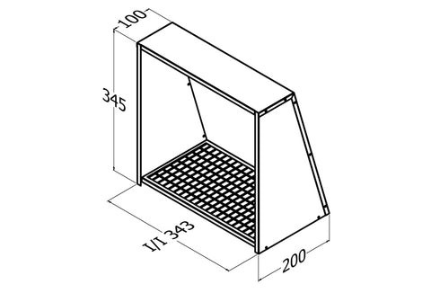 Qasair WVC-250 SQ (242) Wall Vent Cover 250SQ