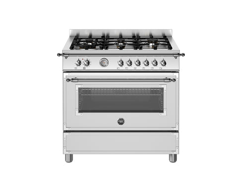 Bertazzoni HER96L1E Heritage Series 90cm 6 Burner With Electric Oven