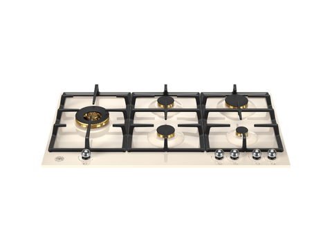 Bertazzoni P905LHER Heritage Series 90cm Gas Hob with Lateral Dual Wok