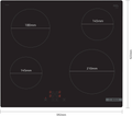 Bosch PKE611BA2A Series 4 Black Glass 60cm Wide Electric Cooktop