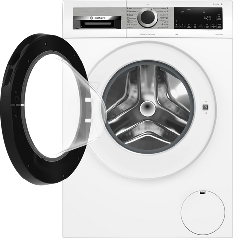 Bosch WGG24402AU Series 8 White 9kg Front Loader Washing Machine
