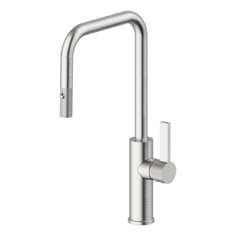 Armando Vicario 400754 Luz Industrial Pull Out Kitchen Mixer Dual Spray